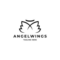 Fototapeta premium Angel Wings Logo Design for your business