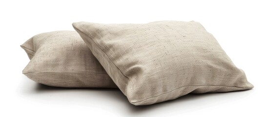 Natural fabric decorative pillow