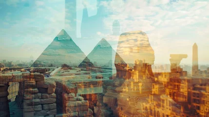 Foto op Canvas Concept of travel to Egypt © ORG