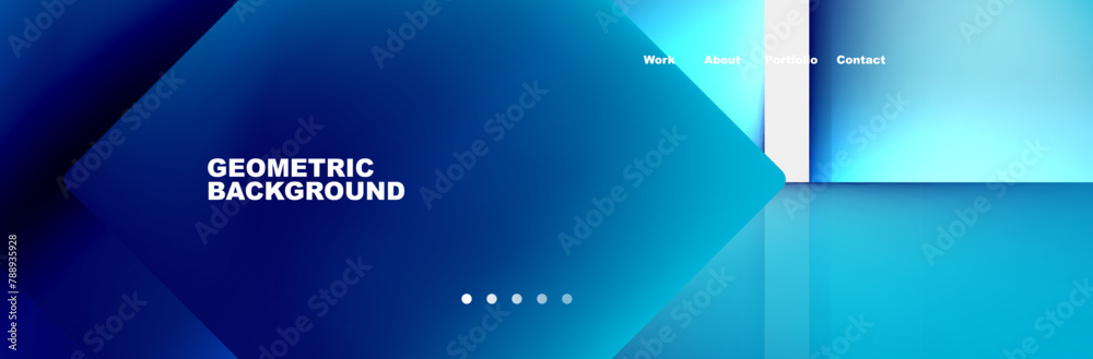 Aufkleber Create a striking geometric background in electric blue with a mix of rectangles and squares. Perfect for display devices and multimedia gadgets