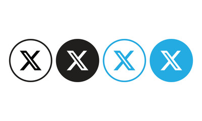Twitter X logo icon png download. Twitter X icon. X logo icon.