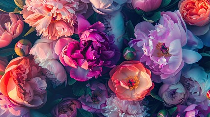 Celebrate Mother s Day in style with a stunning greeting card adorned with a vibrant bouquet of peony flowers