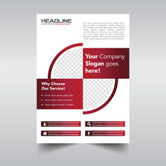 Corporate flyer design template