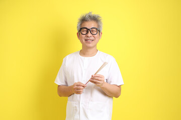 50s white clothing man