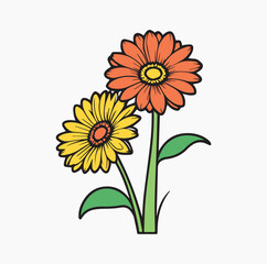 flower line filed icon download and can  be used for business logo 