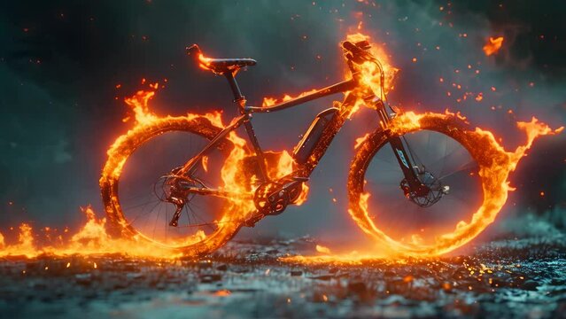 Ebike Ignition: The Heat of Motion. Concept Electric Bicycles, Ignition Systems, Green Transportation, Cycling Technology, Sustainable Energy