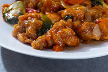 Soy sauce seasoned fried chicken korean style laziji