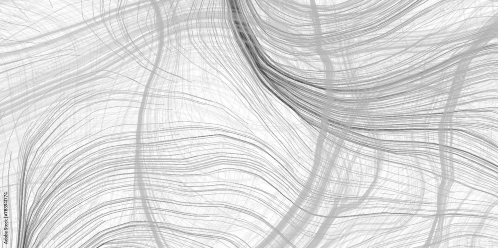 Poster Wave Lines an Abstract Stripe Background, Vector. strokes on shiny hair. abstract background with hand lines and grey art natural pattern wooden .Minimal monochrome stripe texture background. 