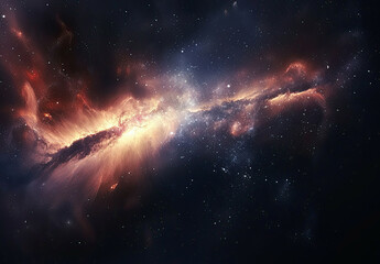 Naklejka na ściany i meble Stellar Spray: Cosmic Splendor