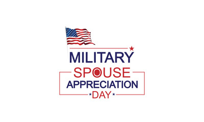 Military Spouse Appreciation A Heartfelt Tribute with Flag Illustration