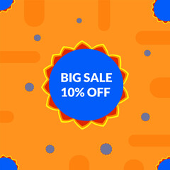 10% disecount big sale banner design