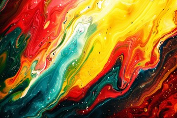 Colorburst creations. Abstract waves in vivid hues
