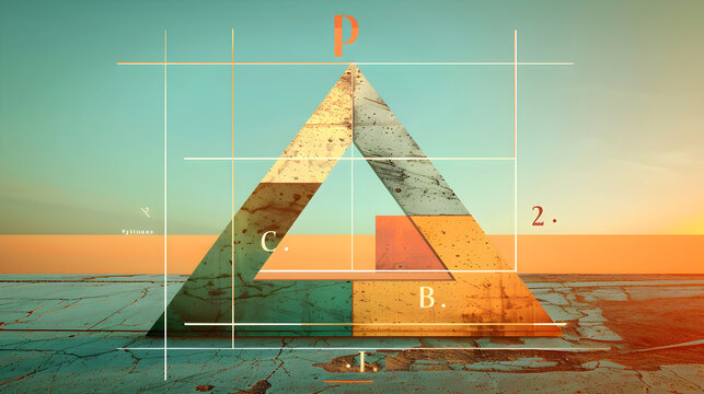 A clear and concise visualization of the Pythagorean Theorem.