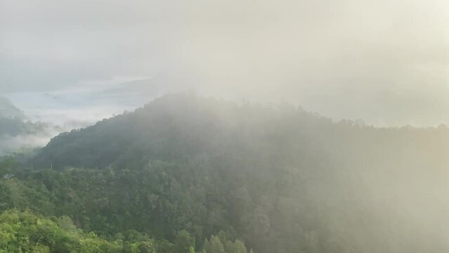 Majestic Sunrise Over Gunung Batur: Stock Footage
