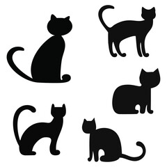 black cat silhouette icon