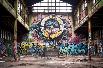 Graffiti Sketches & Cool Tones: Urban Industrial Chic Studio Inspiration