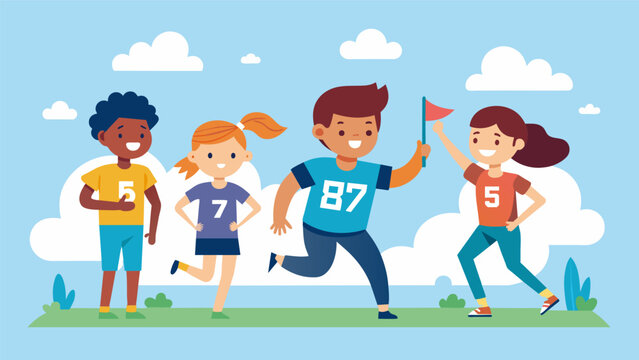 A youth flag football league focused on teaching fundamental skills and good sportsmanship while promoting active play.