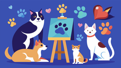 Creating a Paws and Paint event where pet owners can bring their pets and paint portraits of them with a portion of the proceeds going to local