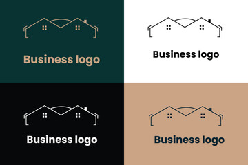 letter m real estate company logo, letter m and home icon logo, logomark