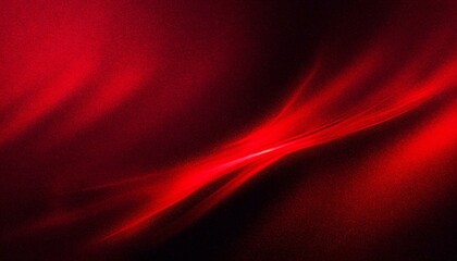 Scarlet Serenade: Abstract Flow of Red Amidst Grainy Texture - obrazy, fototapety, plakaty