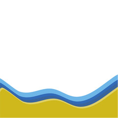 Blue water surface with curve