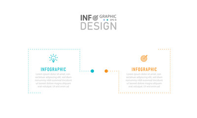 Creative Infographic Design Template with Vector Icons for Business Websites and Brochure Presentations.