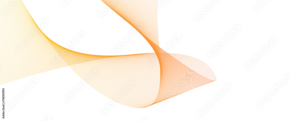 Poster Vector abstract element colorful wave for design with wave lines on color Transparent background.