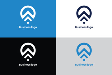 directional wavy logo, circle logo, mountain logo, tales logo, creative