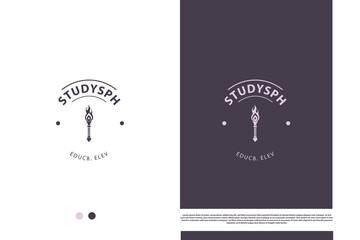 awesome Logo template artwork classic style