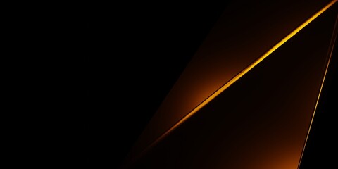 3d rendering orange black abstract geometric background. Scene for advertising, cosmetic, technology, showcase, banner, game, e-sport, business, modern, luxury. Sci-Fi illustration. Product display © Tanawat Thipmontha