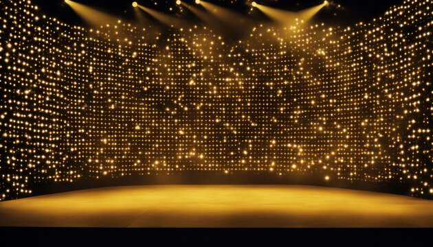 yellow vintage background celebrity soffits golden stage colors spotlights Stars performance shape show star light retro spotlight glory winter