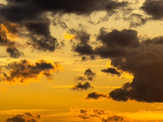 Fire dusk dramatic burning sky clouds twilight evening gold orange sunset