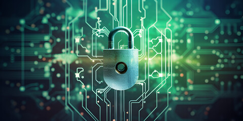 code background, Green Padlock With Key, Cyber lock with binary code on dark background cyber security conceptcyber lock with binary code on, Generative AI