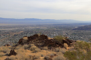 View of Downtown Palm Springs and the Coachella Valley from the San Jacinto mountains