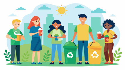 A group dedicated to implementing a recycling program and reducing waste in their neighborhood.