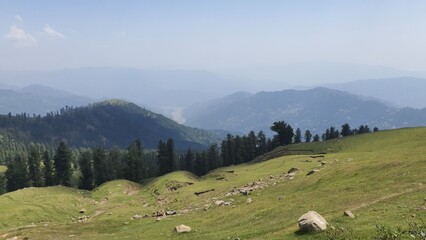 Beautiful green mountains