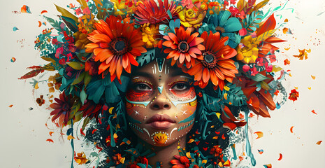 Xochiquetzal ( The goddess of beauty, love, and flowers)