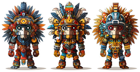 Tolteca god Tlahuizcalpantecuhtli (The god of the morning star Venus)