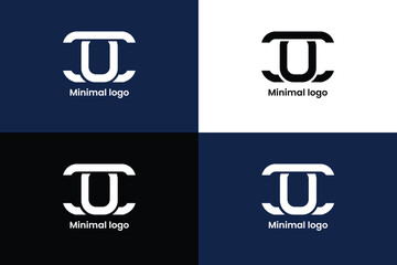 letter cm logo design concept, modern logo, sleek, unique, fresh - obrazy, fototapety, plakaty