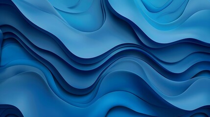 Fototapeta premium BLUE ILLUSTRATION CONCEPT BACKGROUND WALLPAPER 