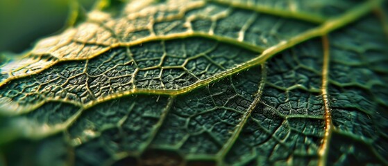 A close up of a leaf with some green and yellow colors. Generative AI. - obrazy, fototapety, plakaty
