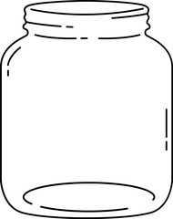 Empty Jar outline