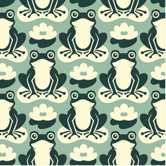  leap year frogs Fabric, Wallpaper and Textures