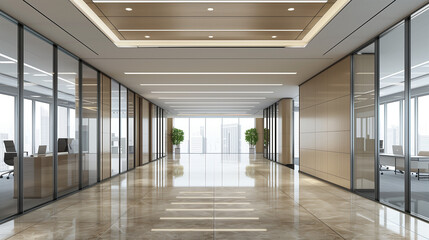 modern loft office interior with furniture. Empty meeting room in office. Open Space Office. A space where creativity flows. Still life shot of a modern office space. Business people working in modern