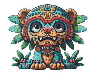 Olmec god Jaguar God (The jaguar was a symbol of strength and power for the Olmecs.)
