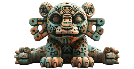 Olmec god Jaguar God (The jaguar was a symbol of strength and power for the Olmecs.)