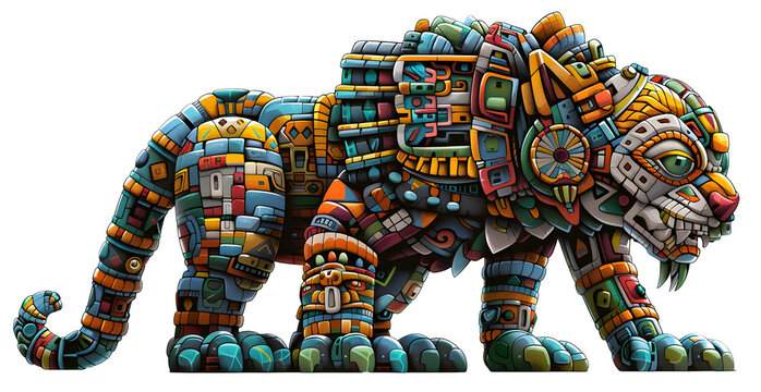 Olmec god Jaguar God (The jaguar was a symbol of strength and power for the Olmecs.)
