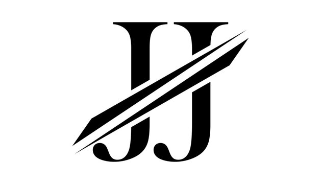 jj letter logo design template elements. jj vector letter logo design.