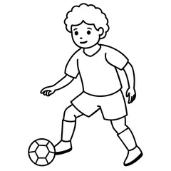          child who play football.
