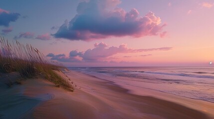 sunset on the beach